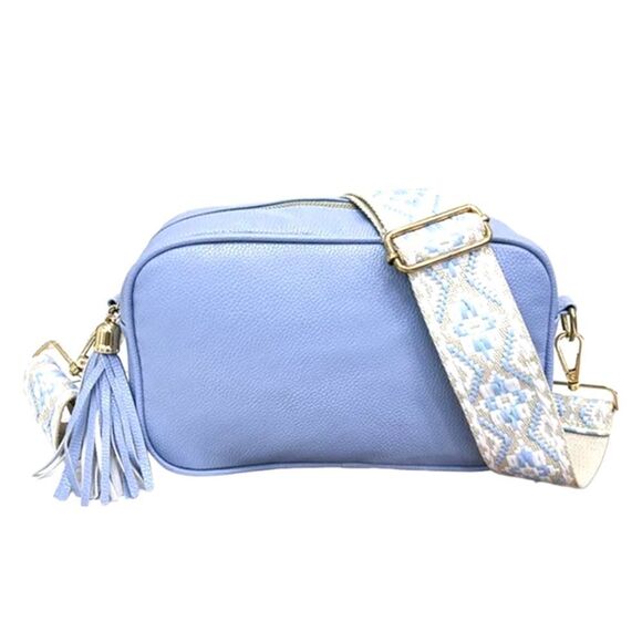 "The Sunday Bruncher" Blue Crush Margarita Camera Style Crossbody Bag - Picture 15 of 15